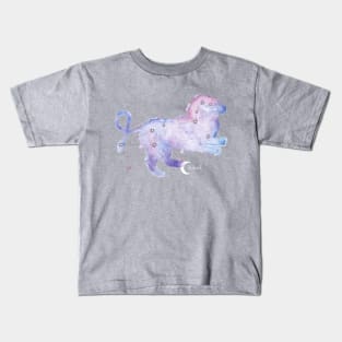 Leo Galaxy Watercolor Kids T-Shirt